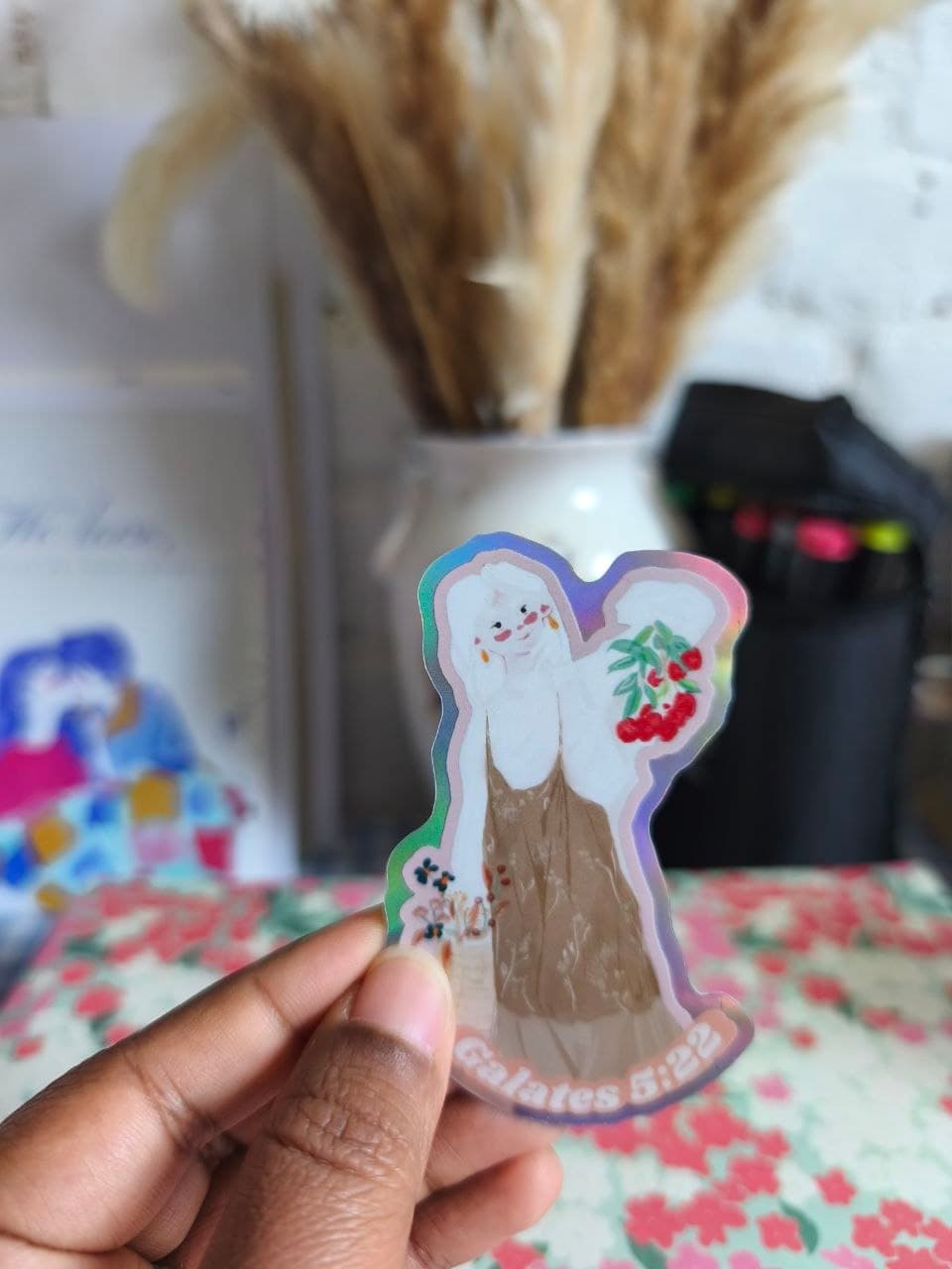 Stickers vinyles imperméables – "Galates 5:22"